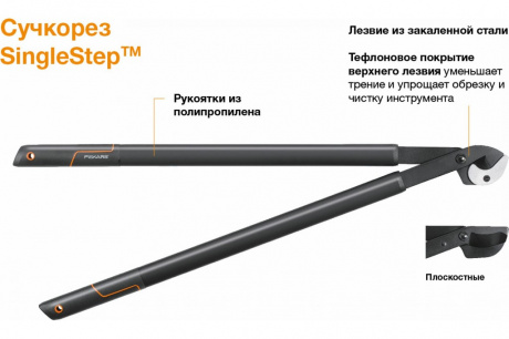 Купить Сучкорез Fiskars плоскостной SingleStep,большой L38   112460/1001426 фото №5