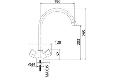 Купить Смеситель для кухни  Tring Milardo TRISB0JM05 фото №3