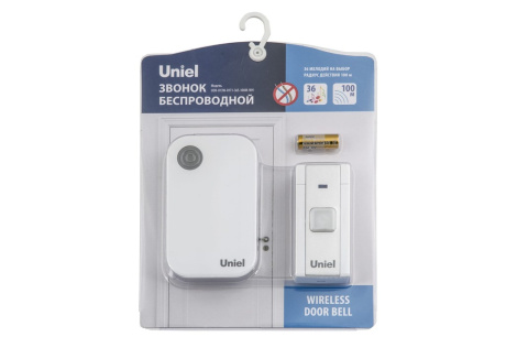 Купить Звонок Юниел UDB-013W R1T1-36S-100M WH UL-00006432 фото №2