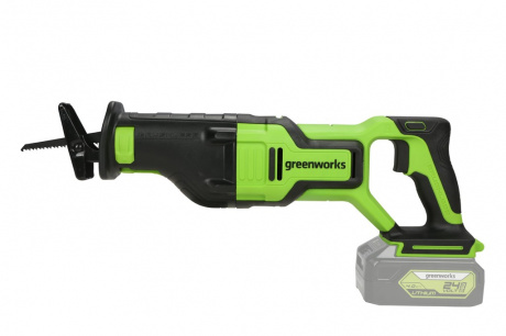 Купить Пила сабельная аккумуляторная GREENWORKS GD24RS 24 V без акк и з/у   1200407 фото №1