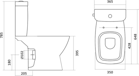 Купить Унитаз-компакт НЕО  2-х реж. сид.микролифт   Santek 1WH302194 фото №6