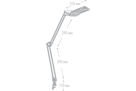 Купить Светильник настольный KD-017C черный  CAMELION фото №4